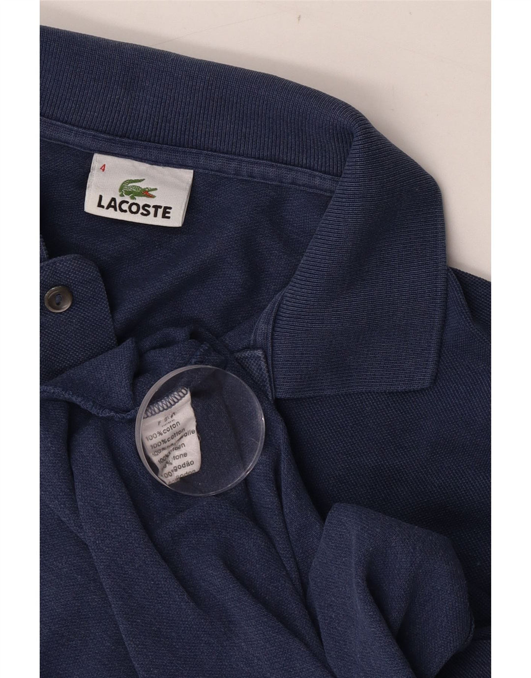 Lacoste muška polo majica veličine 4, srednje tamnoplavi pamuk
