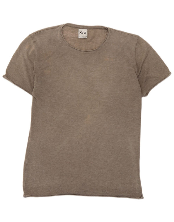 Zara ženska majica kratkih rukava UK 10 Small Brown