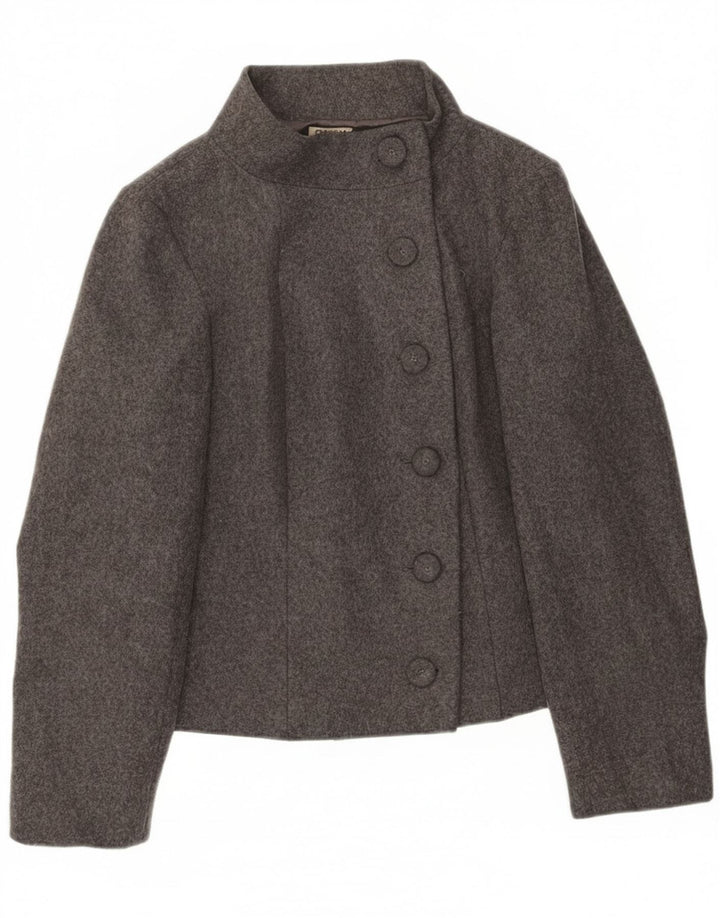 Sasha ženski sako sa 6 gumba UK 14 srednje siva vuna