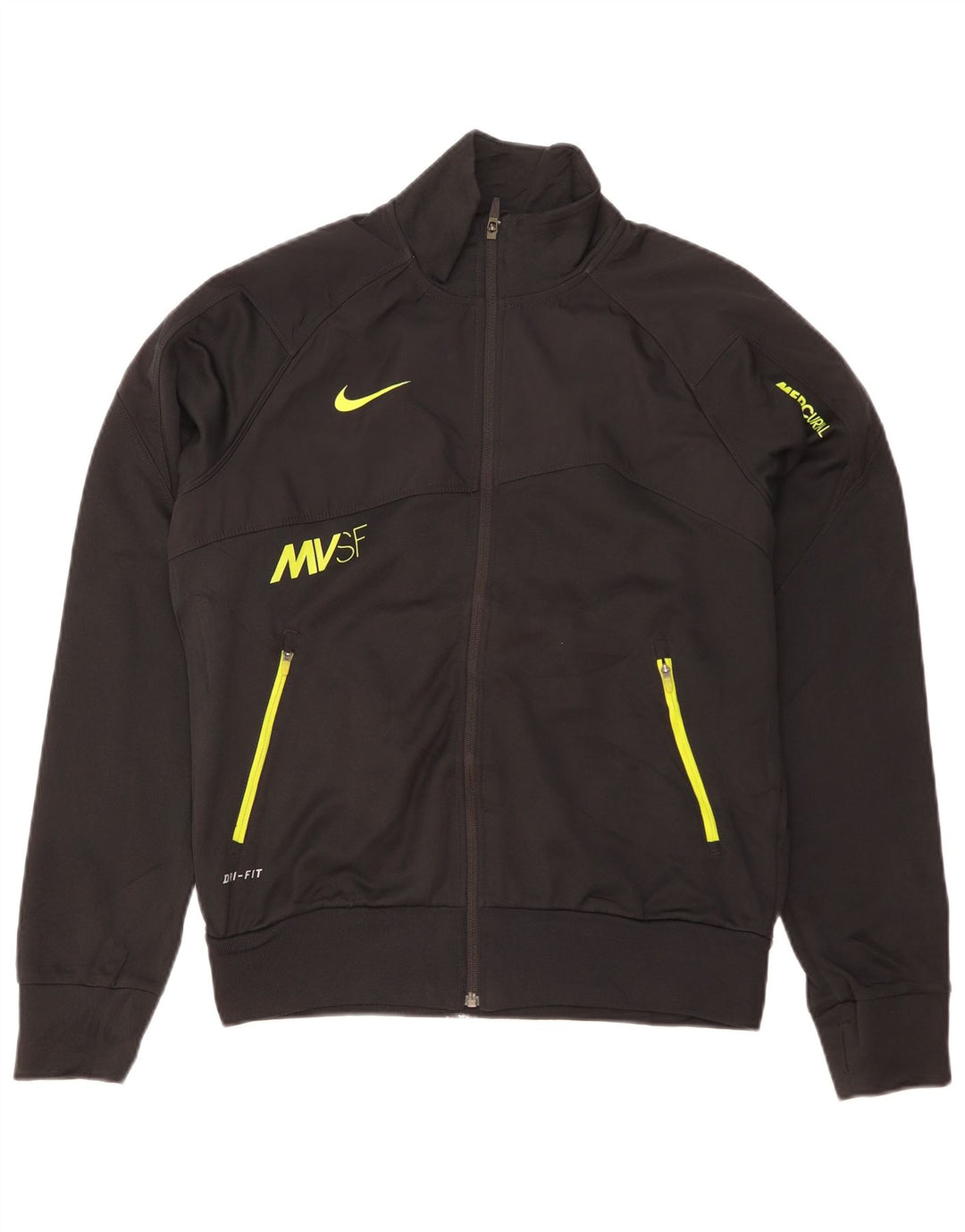 NIKE muška gornja jakna Dri Fit Graphic Trenirka Mala crna poliester