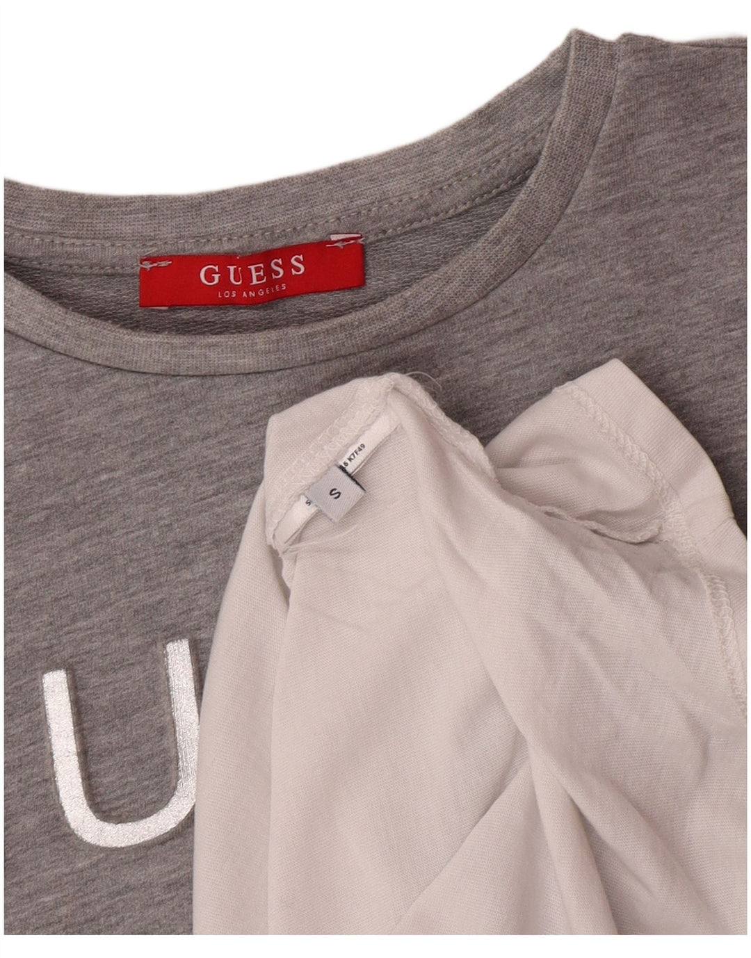 Guess Ženski top s 3/4 rukavima UK 10 Small Gray