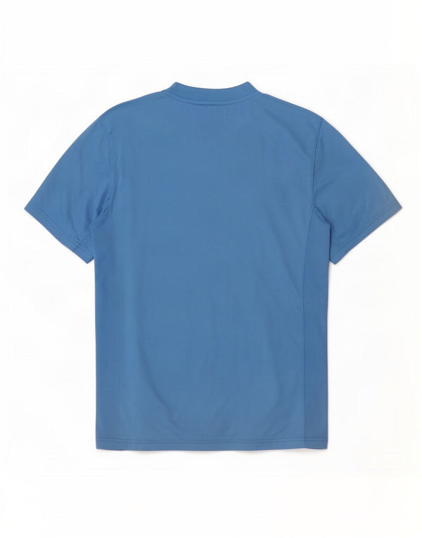 Nike Mens Dri Fit T-Shirt Top Medium Blue Polyester