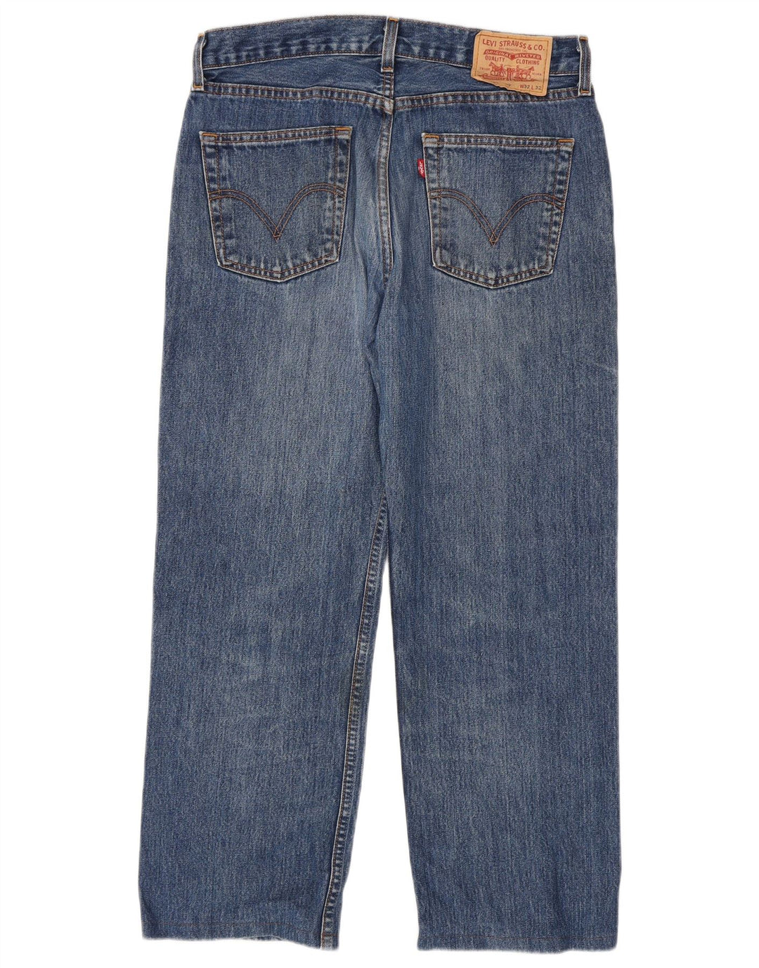 Levi's muške ravne traperice W32 L27 plavi pamuk