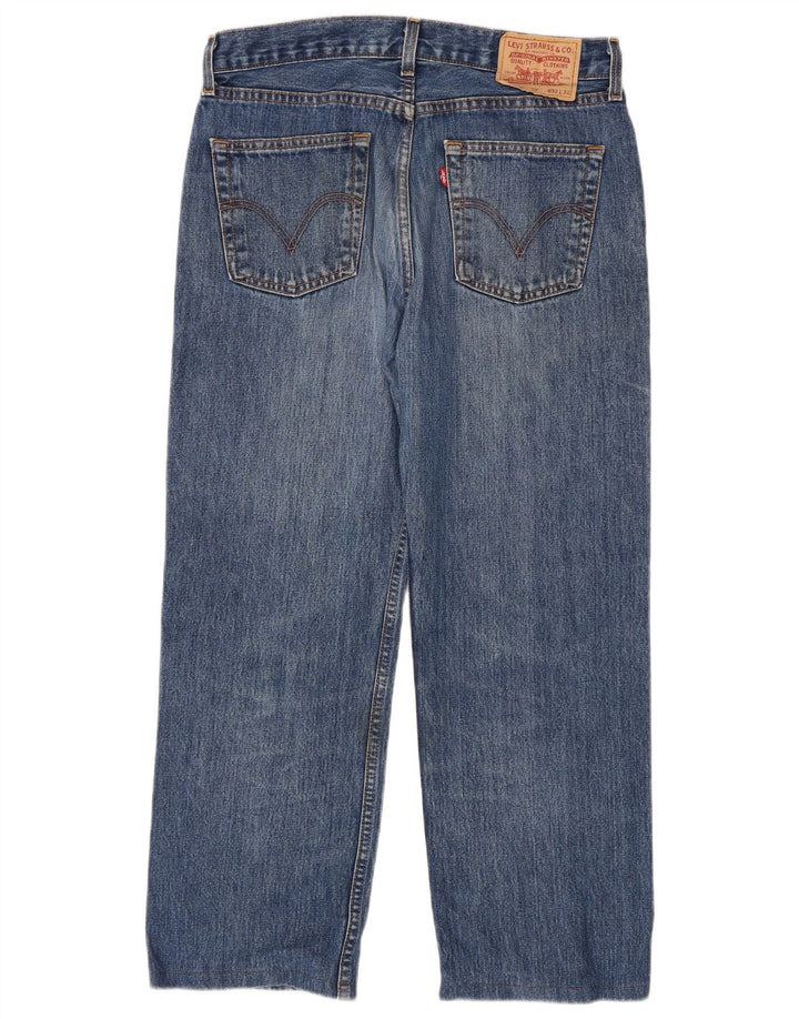 Levi's muške ravne traperice W32 L27 plavi pamuk