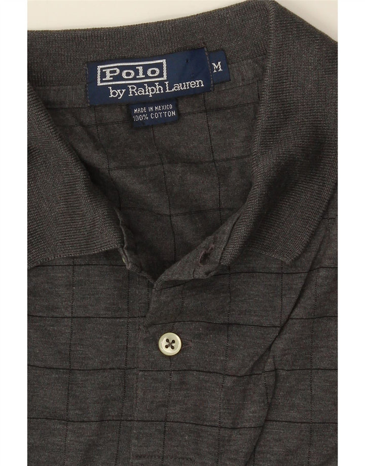 POLO RALPH LAUREN Muška polo majica Srednje siva karirana pamuk