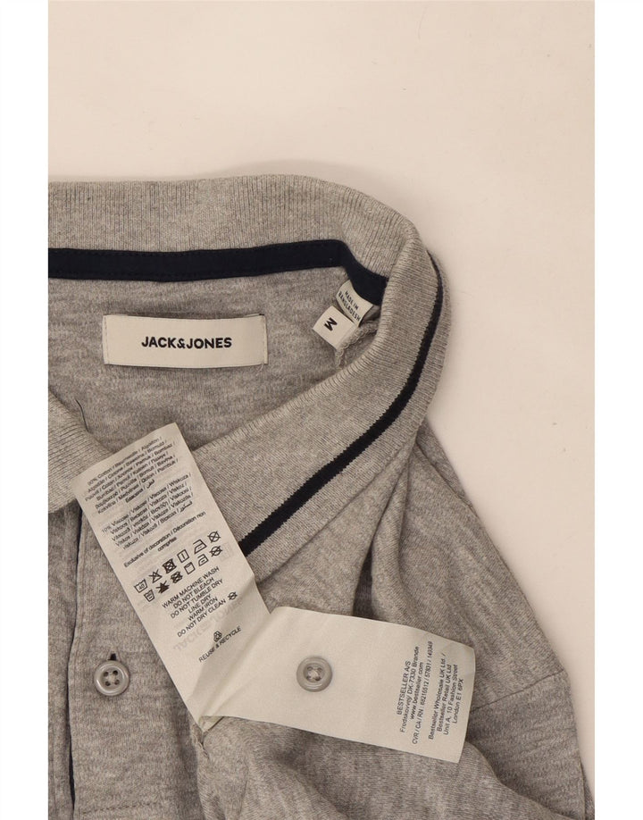 Jack & Jones muška polo majica srednje sivi flekasti pamuk