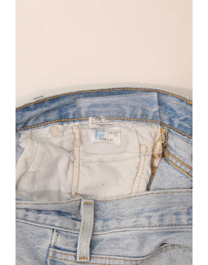 Levi's ženske 501 ravne traperice W28 L30 plavi pamuk