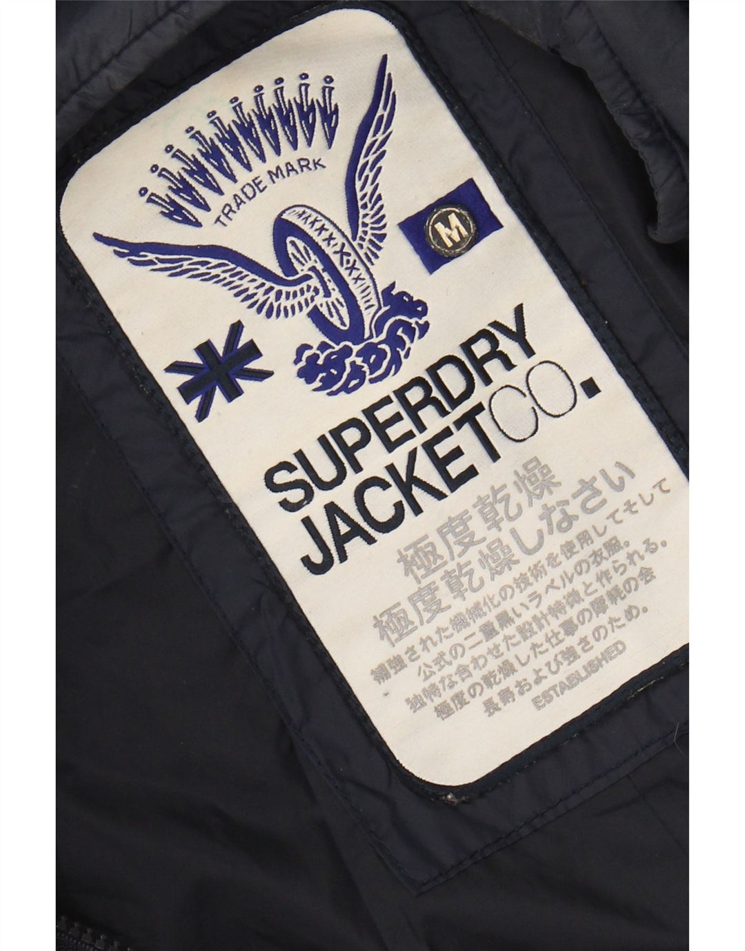 Superdry ženska prošivena jakna UK 12 srednje tamnoplava