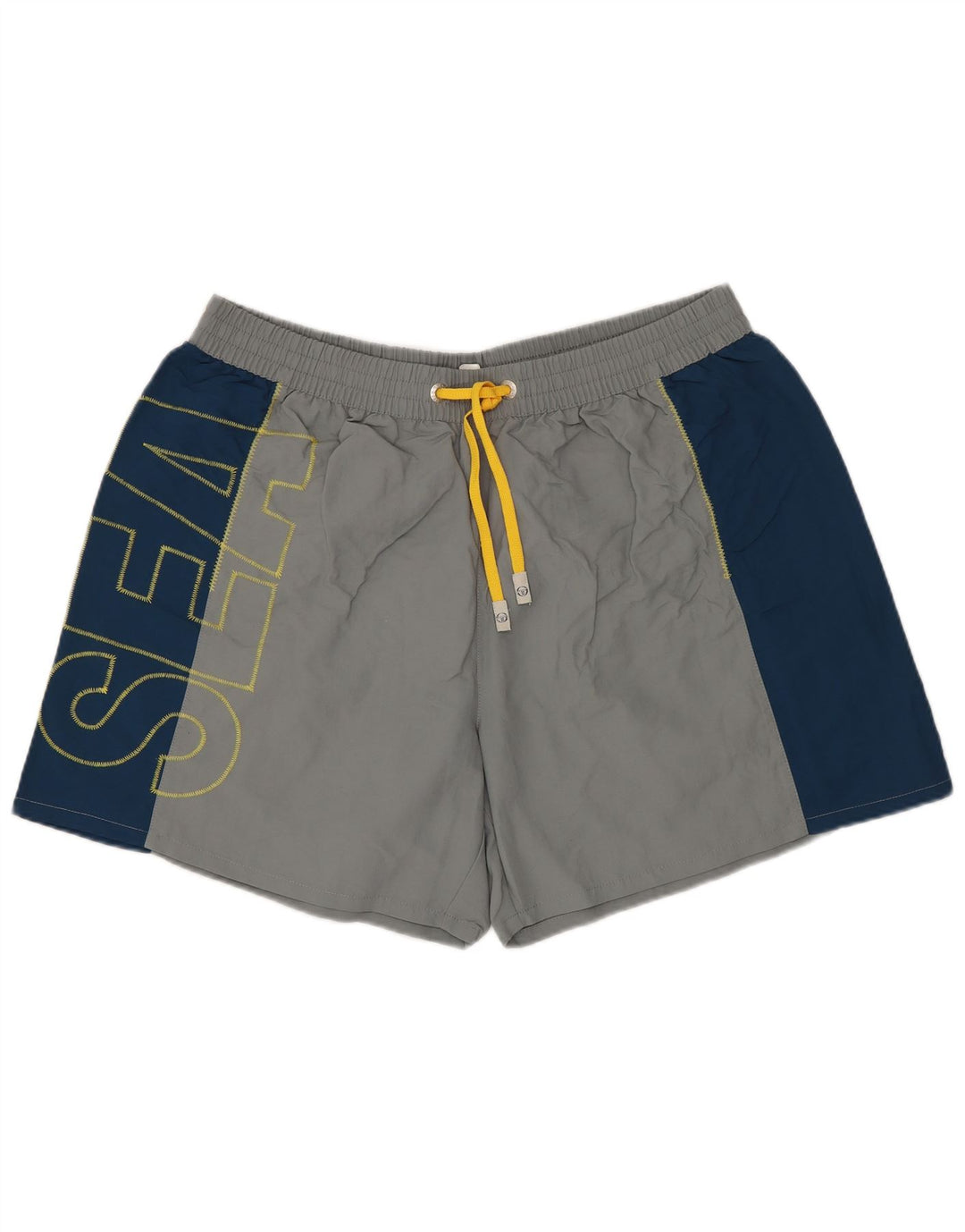 SERGIO TACCHINI Muške kratke hlače za plivanje s grafičkim motivima XL sivi poliamid s blokovima boja