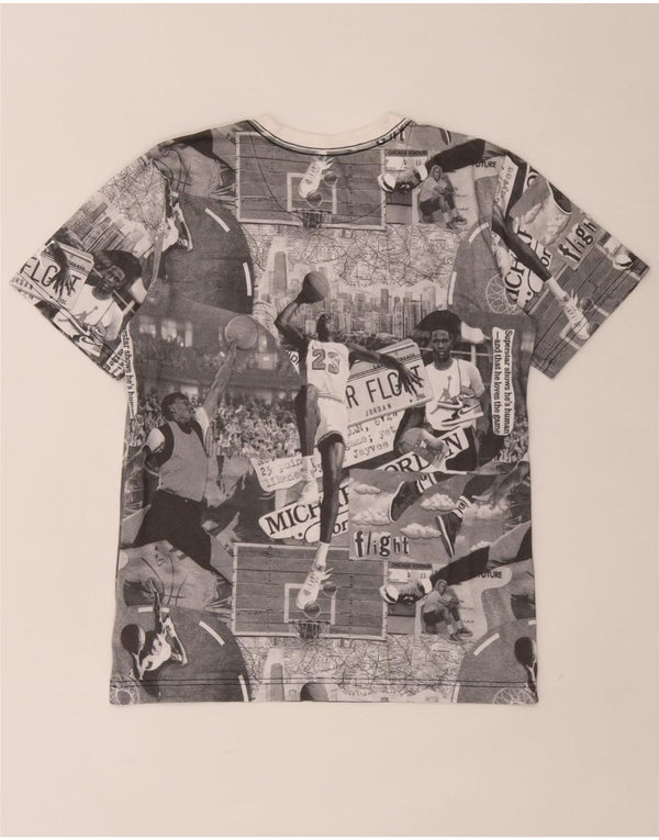 Gornja majica kratkih rukava Jordan Boys Graphic T-Shirt 13-14 Years XL sivi pamuk