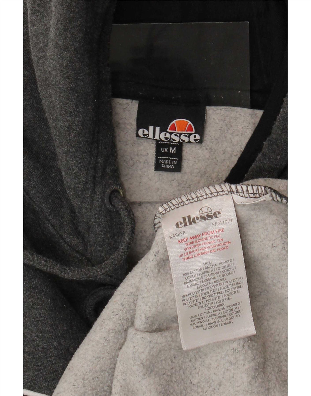 Ellesse Ženska majica s kapuljačom Srednje sivi pamuk
