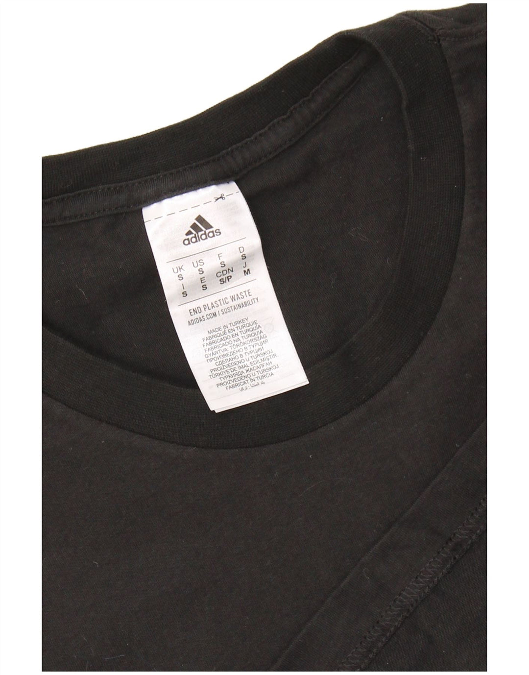 Adidas muška majica kratkih rukava s grafičkim motivima, mala, crna pamučna