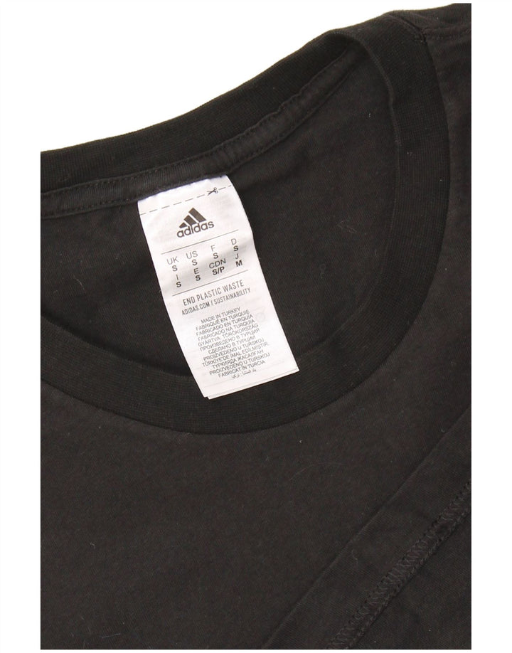 Adidas muška majica kratkih rukava s grafičkim motivima, mala, crna pamučna