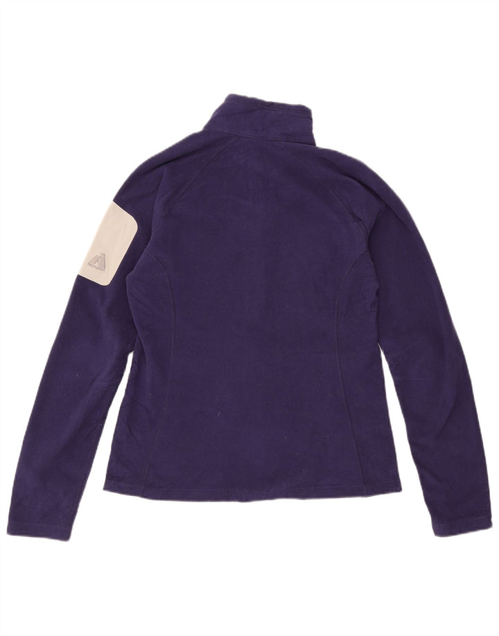 EDDIE BAUER Ženska jakna od flisa UK 12 Srednje ljubičasta poliesterska boja