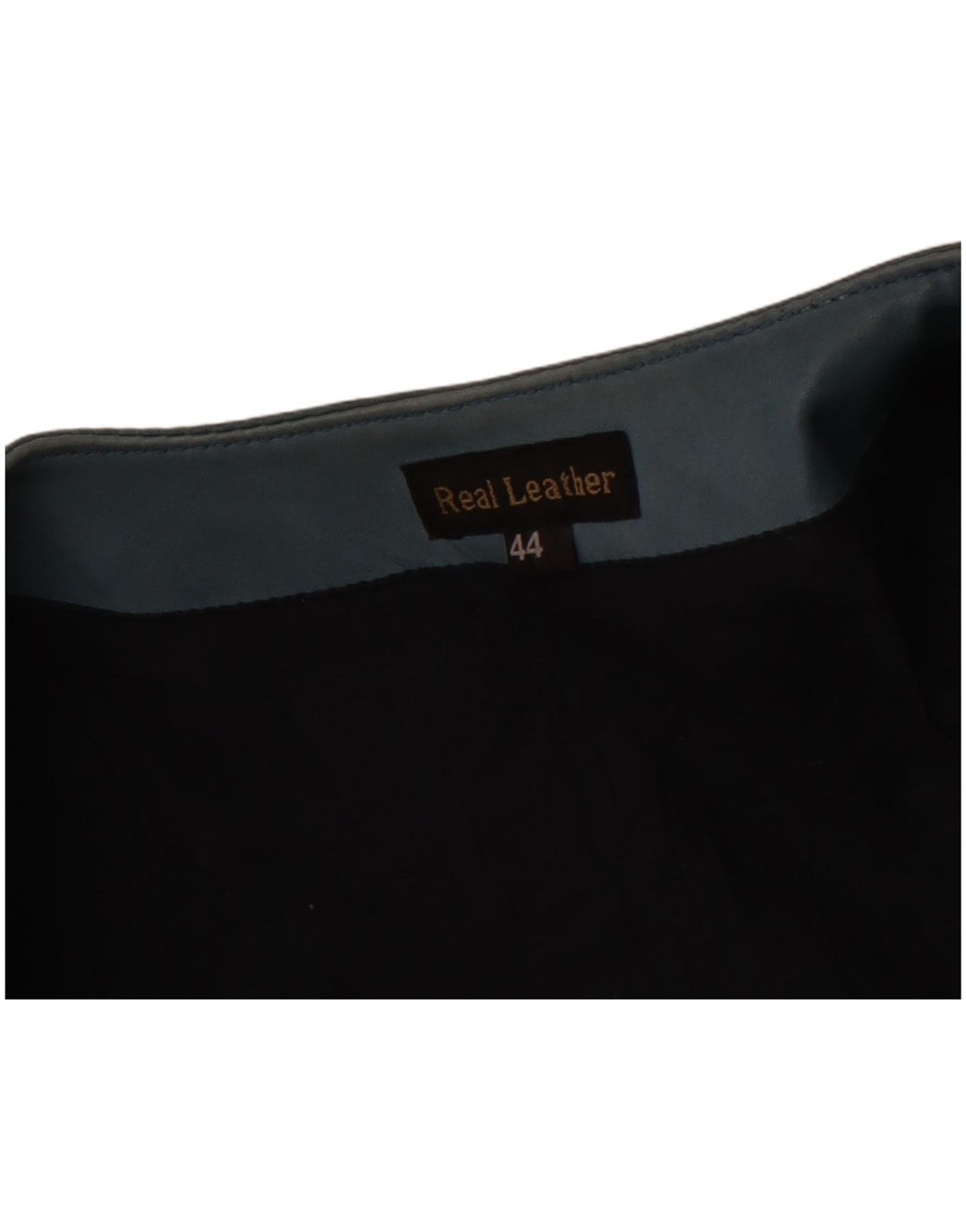 VINTAGE skraćena ženska kožna jakna 3/4 rukava IT 44 Srednje plava koža