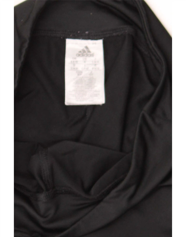 Adidas ženske kapri tajice UK 8/10 male crne poliesterske