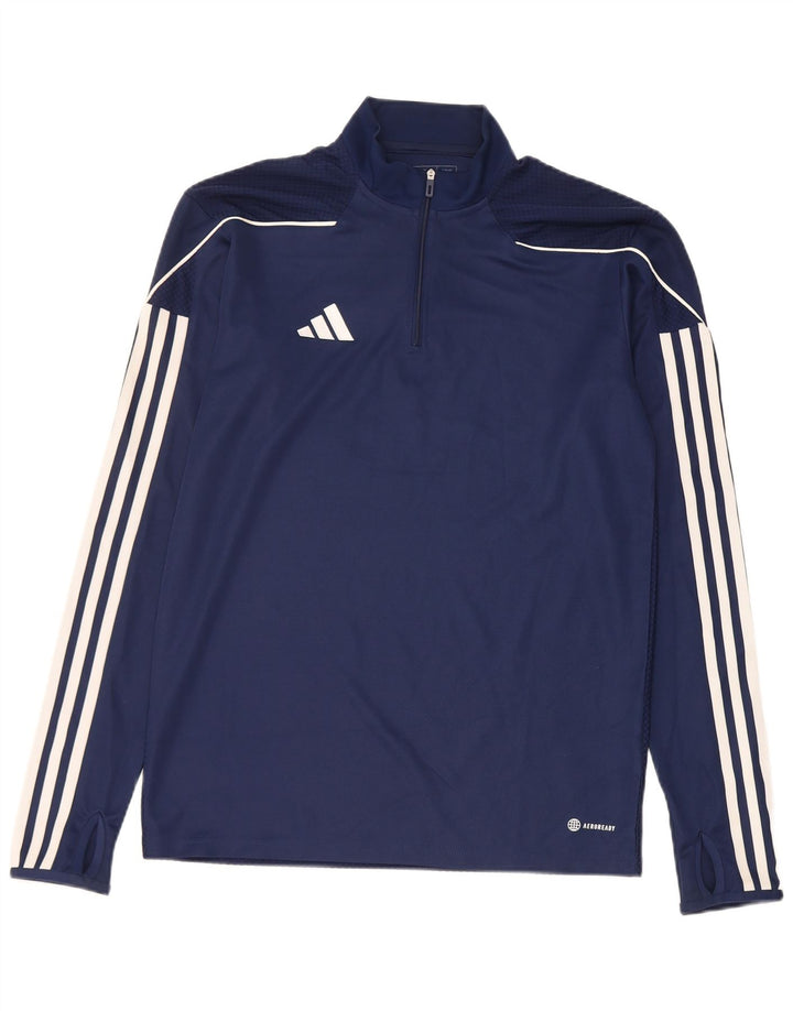 Adidas Muški Aeroready Slim Fit Pulover Gornji dio trenirke Mali tamnoplavi