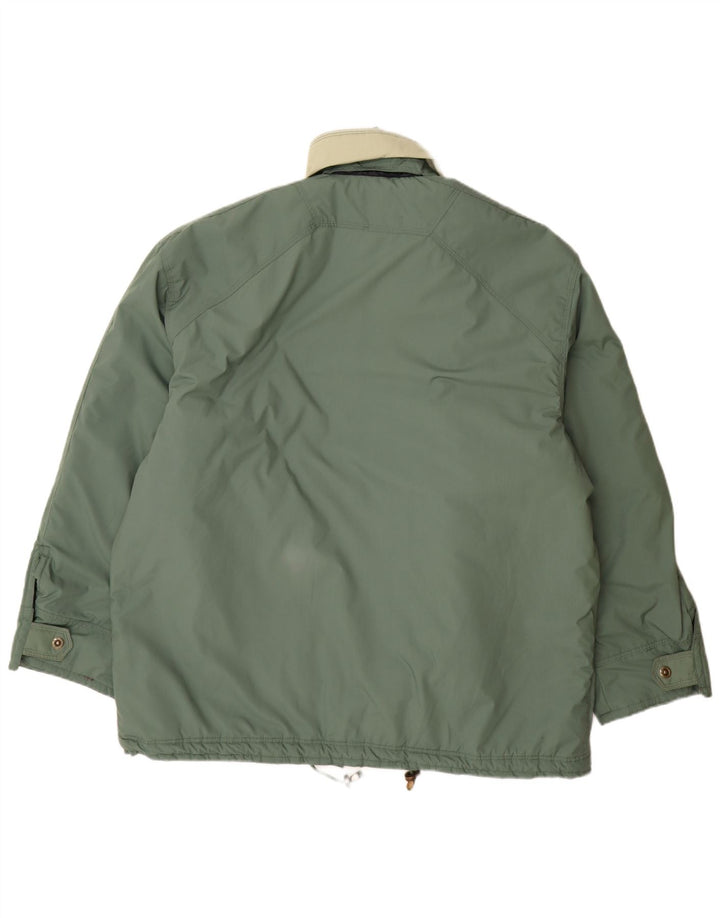 Vintage muška podstavljena jakna UK 42 XL zelena