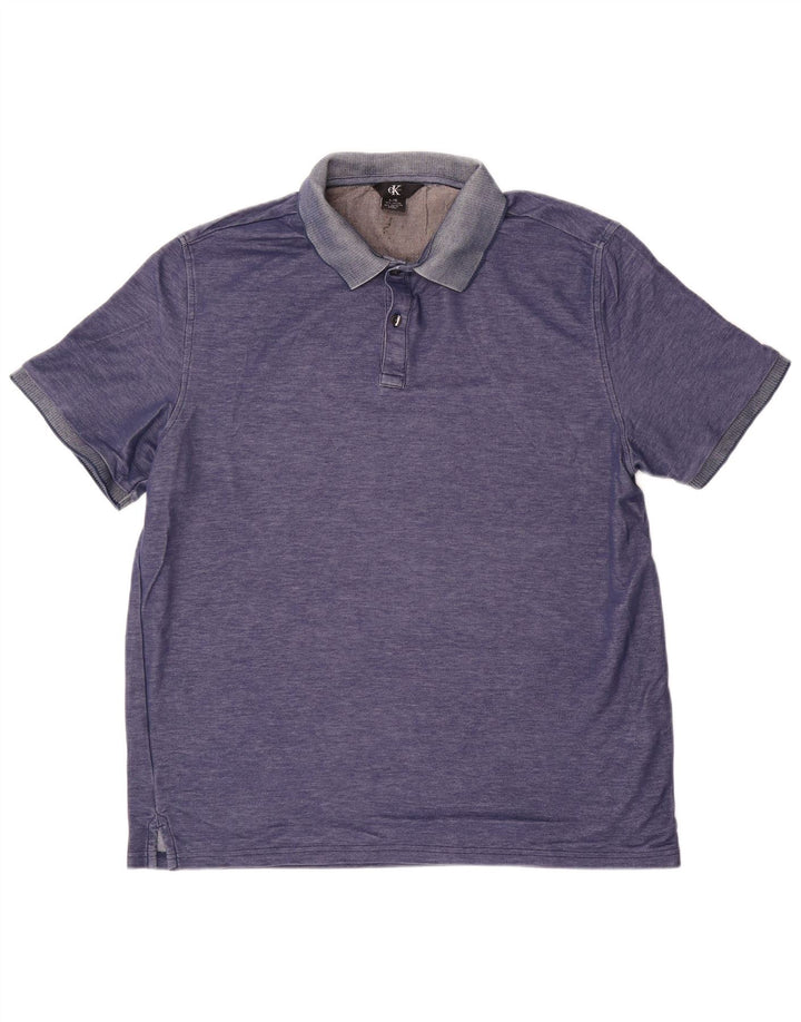 CALVIN KLEIN Muška polo majica Large Blue Pamuk