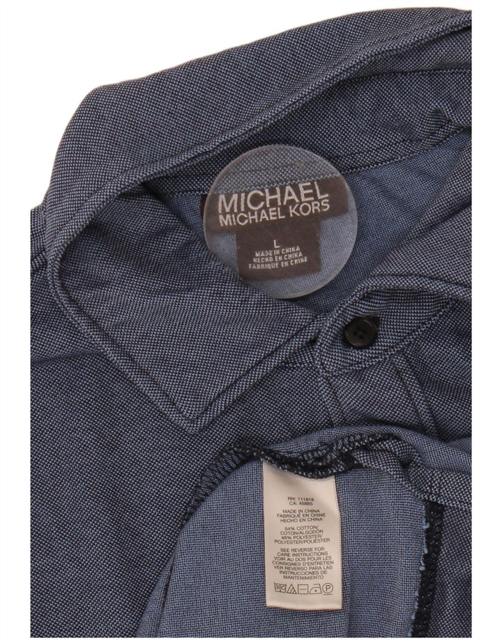 MICHAEL KORS Muška polo majica Velika tamnoplava pamuk