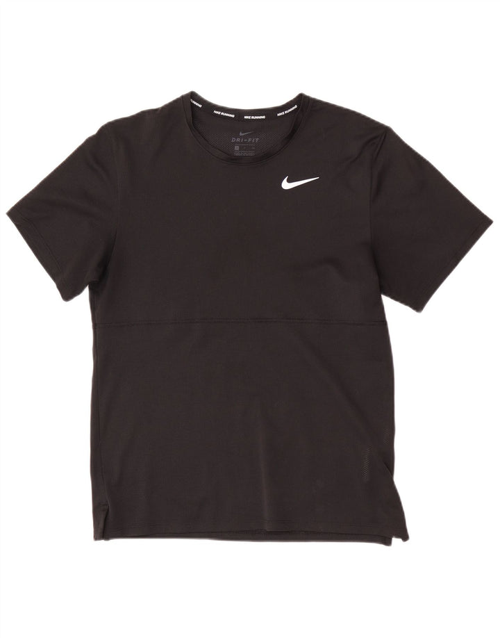 Nike Ženska majica kratkih rukava Dri Fit UK 10 Mala crna poliesterska