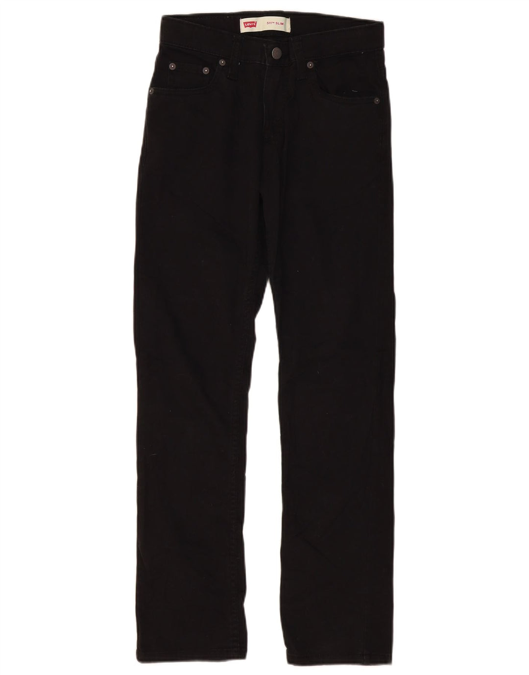 LEVI'S Boys 511 uske traperice 13-14 godina W27 L29 crni pamuk