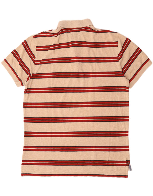 Tommy Hilfiger muška polo majica prilagođenog kroja XL bež prugasti pamuk