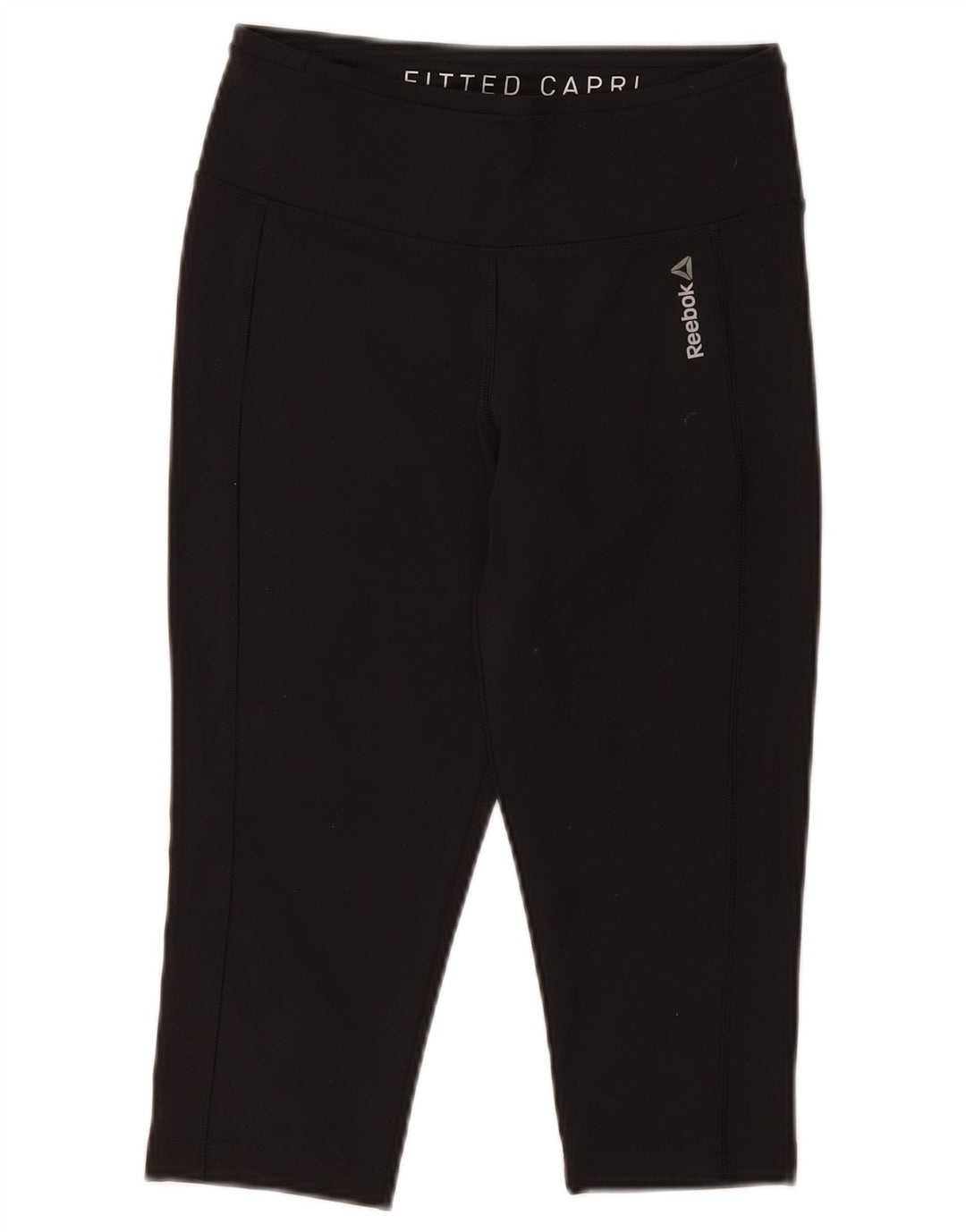 Reebok ženske kapri tajice UK 8/10 male crne poliesterske