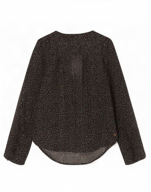 Maison Scotch ženska mala bluza Top UK 10 Mali ljubičasti životinjski print