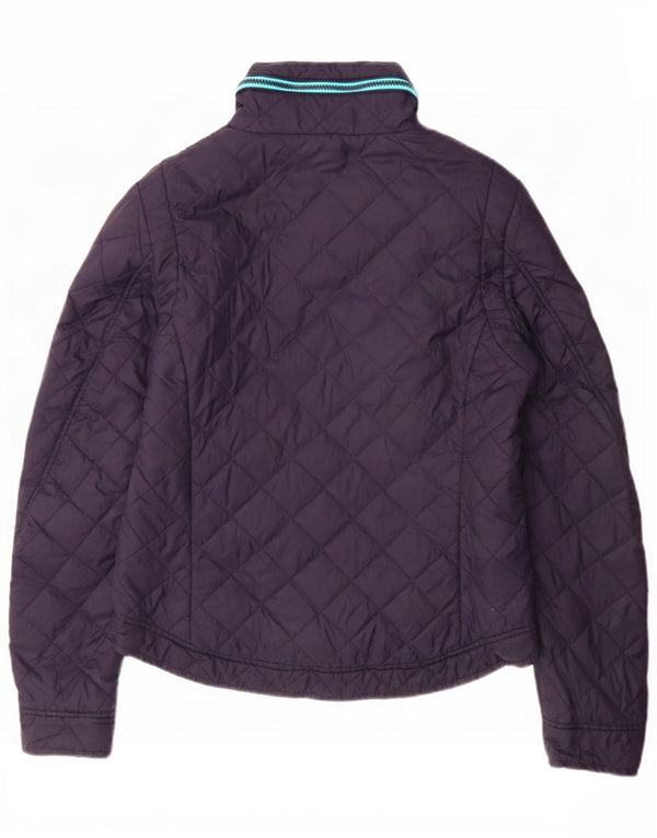 Superdry ženska prošivena jakna s kapuljačom UK 16 Veliki tamnoplavi najlon