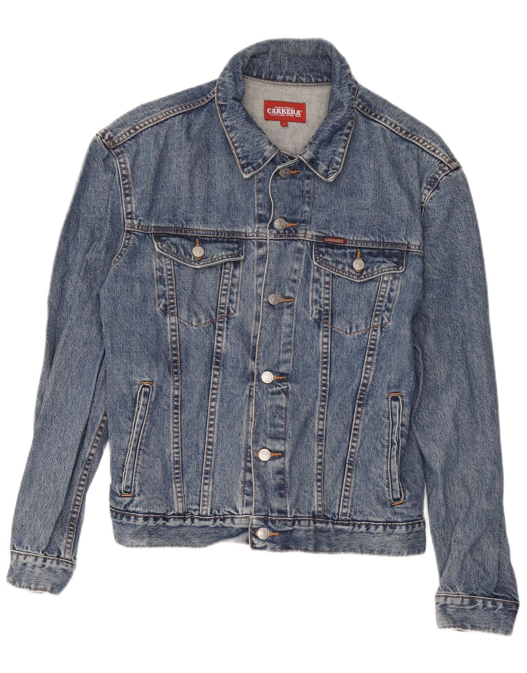 Carrera muška traper jakna UK 40 Large Blue Cotton