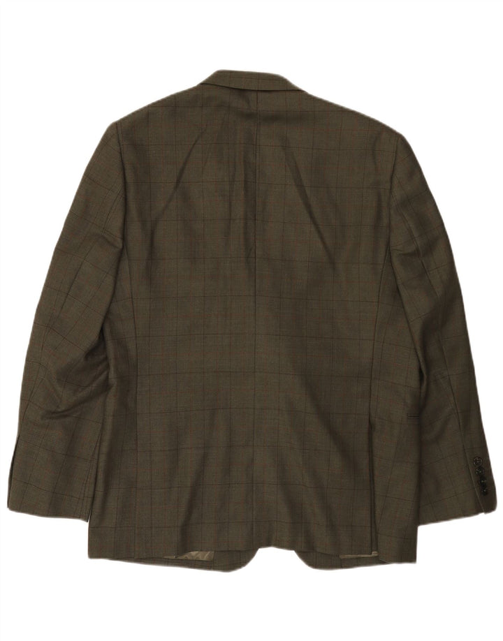 JAEGER muška jakna s 2 gumba UK 42 XL kaki karirana vuna