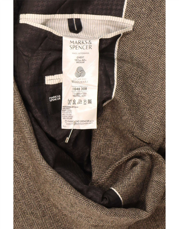 Marks & Spencer muška jakna sa 2 gumba UK 42 velika bež riblja kost