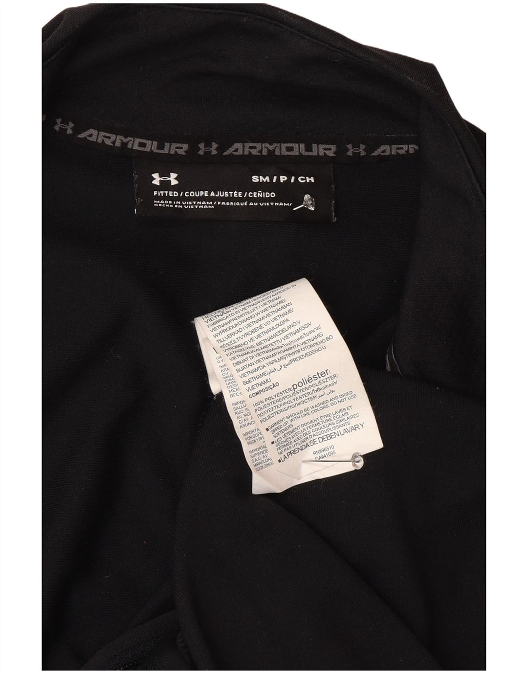 Under Armour muška mala crna poliesterska trenirka sa grafikom