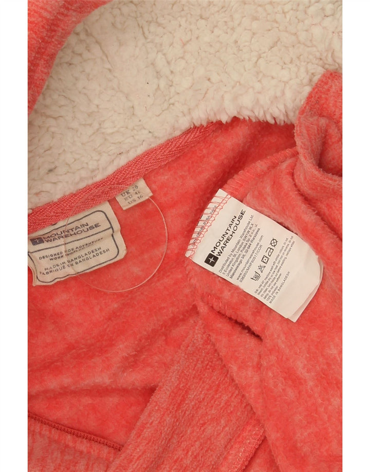 Mountain Warehouse Ženska jakna od flisa s kapuljačom UK 20 2XL Crveni poliester