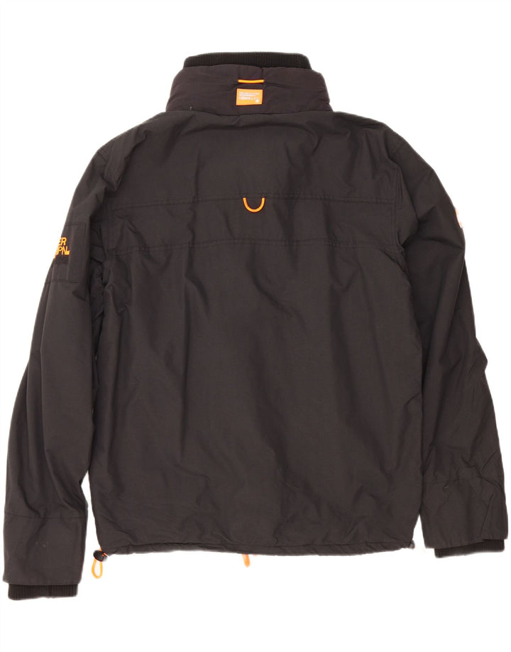 Superdry ženska jakna vjetrovka UK 16 Veliki crni najlon
