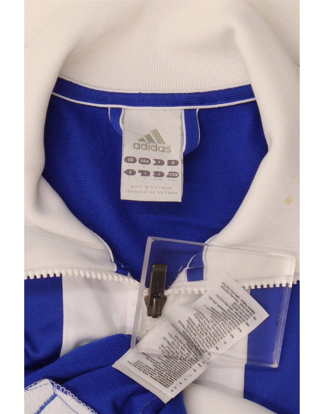 Adidas muška trenirka, velika jakna od poliestera plave boje