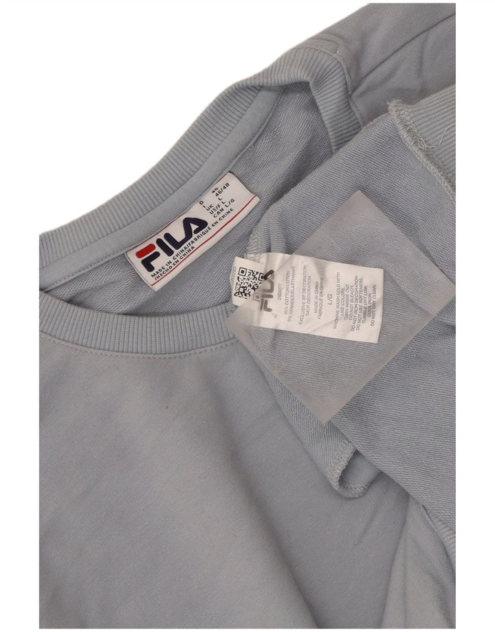 Fila Ženska majica s kratkim rukavima UK 16 Large Blue Cotton