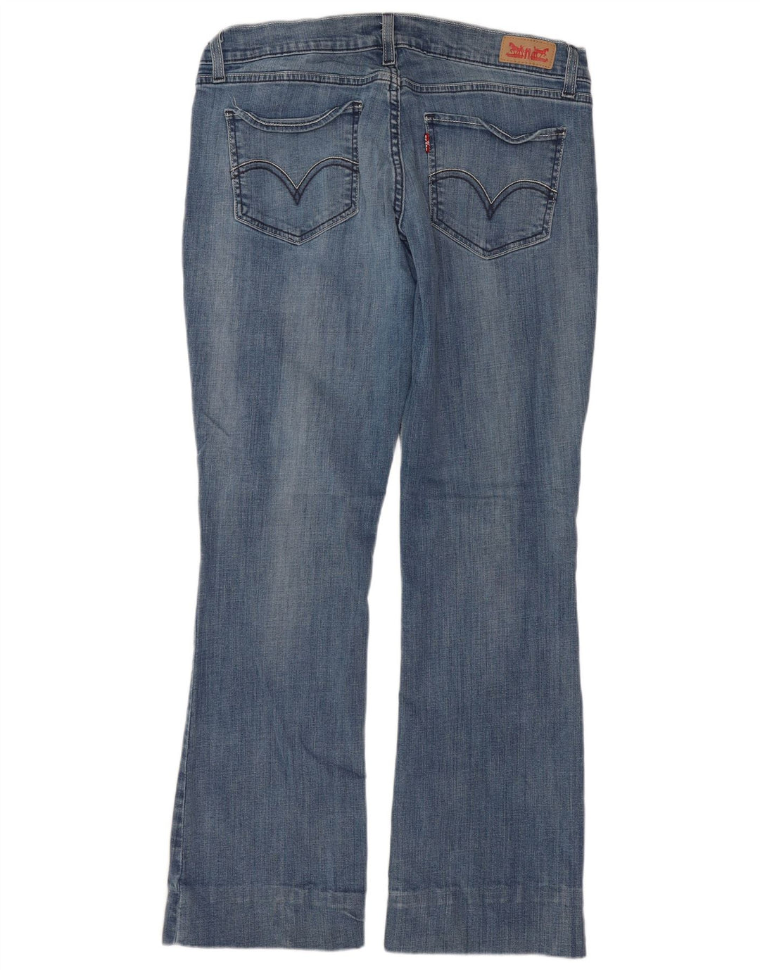 LEVI'S ženske 524 super niske traperice US 11 Large W30 L28 plavi pamuk