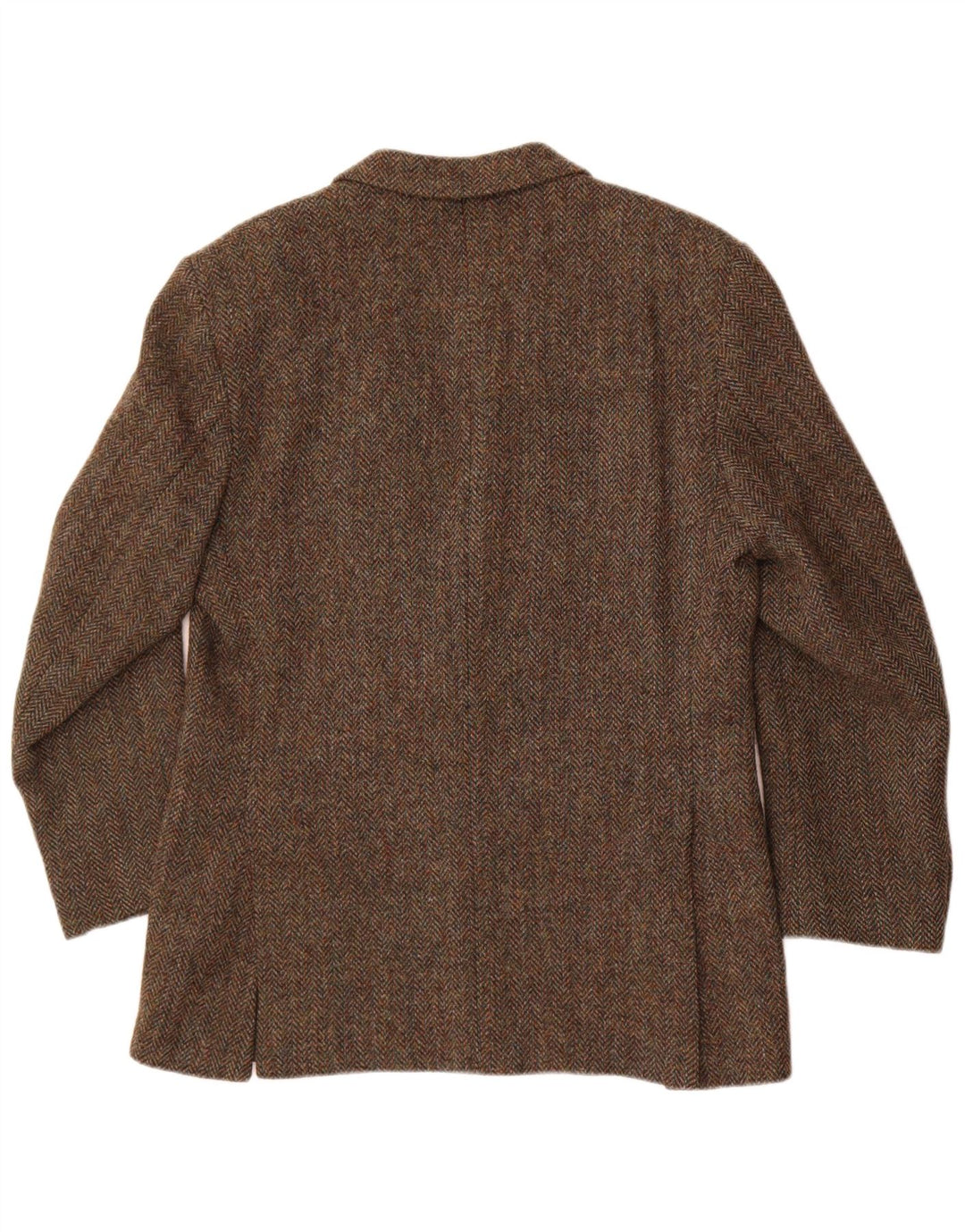 Pitlochry muška jakna Harris od tvida UK 38 srednje smeđa riblja kost