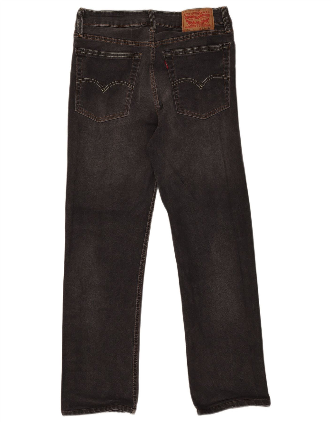 Levi's muške uske ravne traperice W32 L28 sivi pamuk