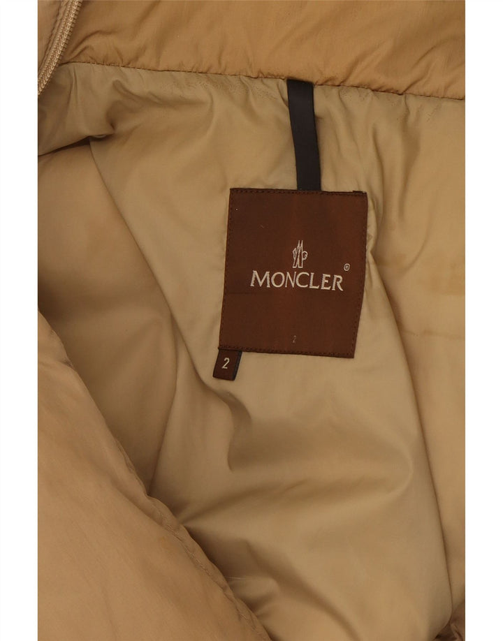 Moncler ženski podstavljeni kaput veličine 2 srednje bež poliamid