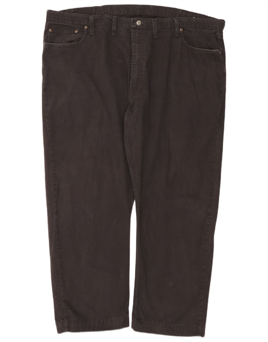 WRANGLER Muške ravne traperice W46 L30 crni pamuk