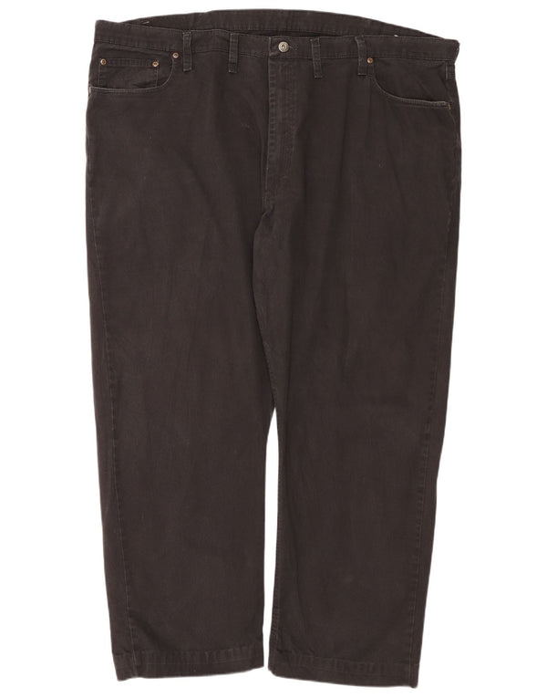 WRANGLER Muške ravne traperice W46 L30 crni pamuk