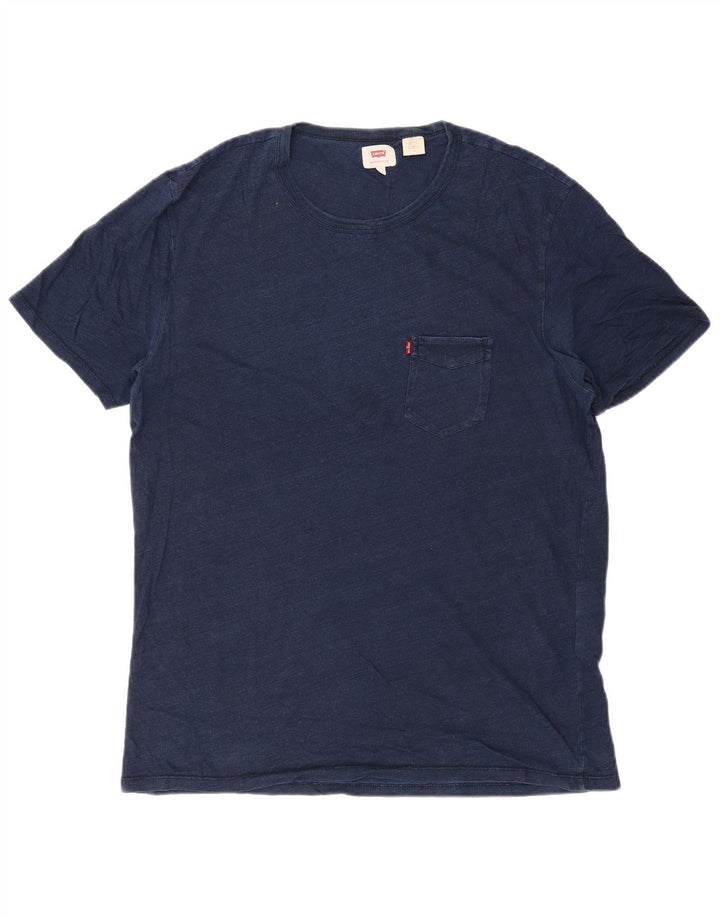 LEVI'S muška majica kratkih rukava Veliki mornarsko plavi flekasti pamuk