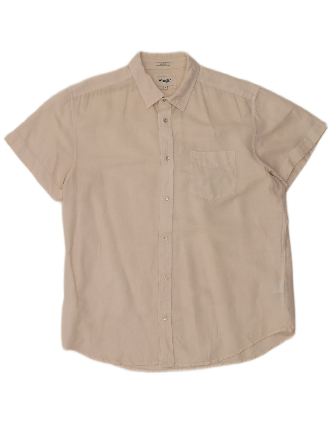 Wrangler muška majica kratkih rukava Regular Fit Large Off White Lan