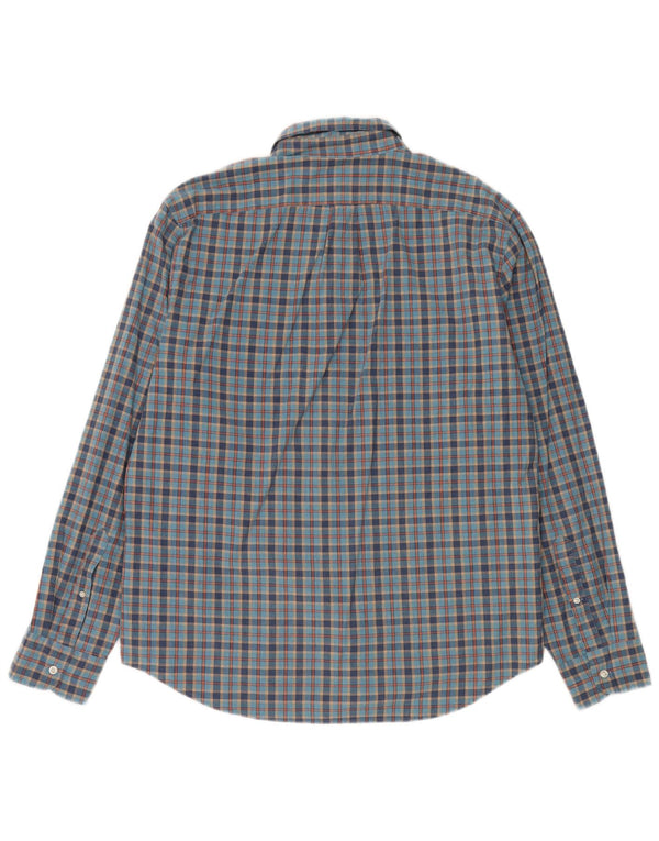 J. Crew Mens Classic Fit Shirt Large Blue Check Cotton