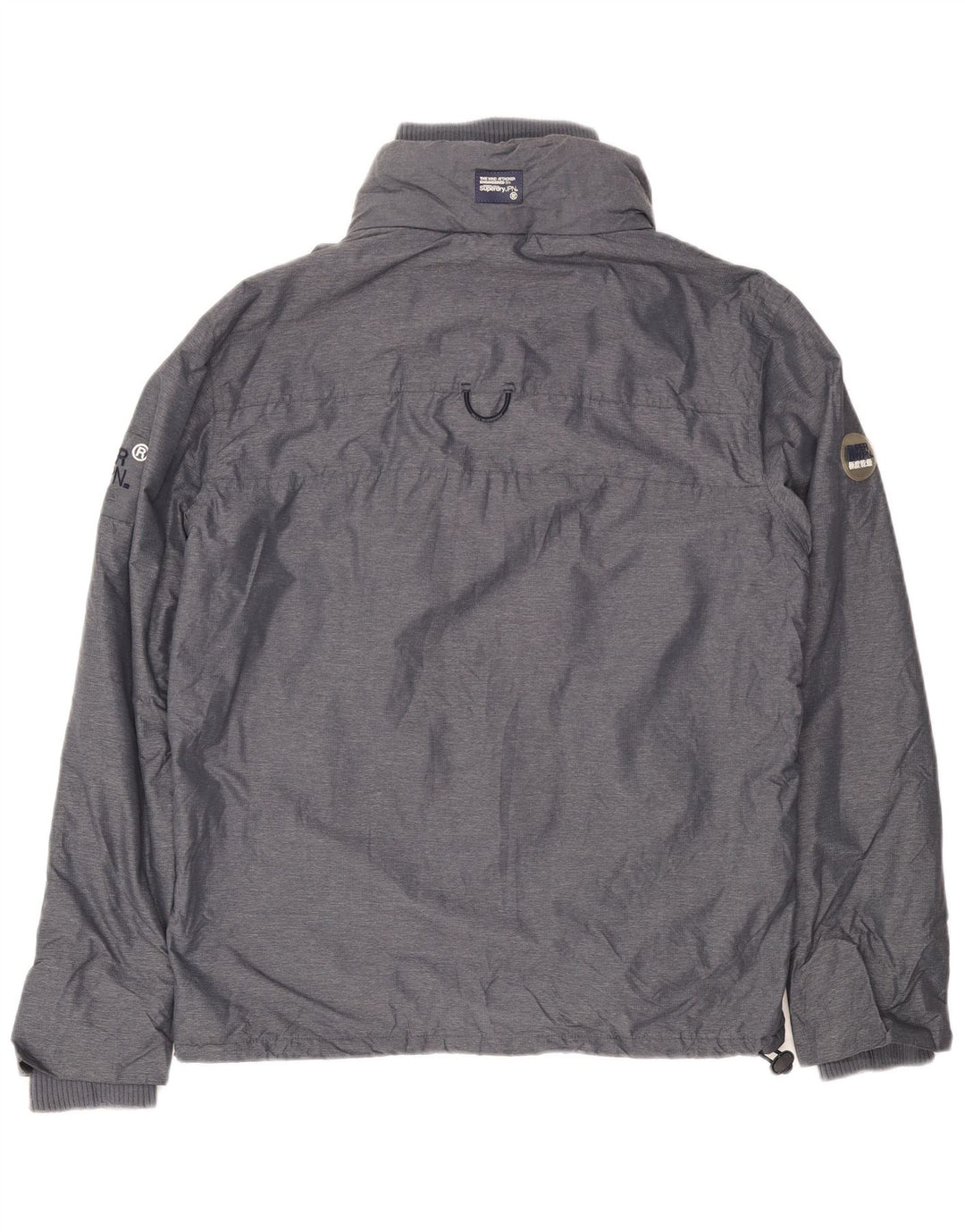 Superdry muška grafička vjetrovka jakna UK 42 XL sivi poliester