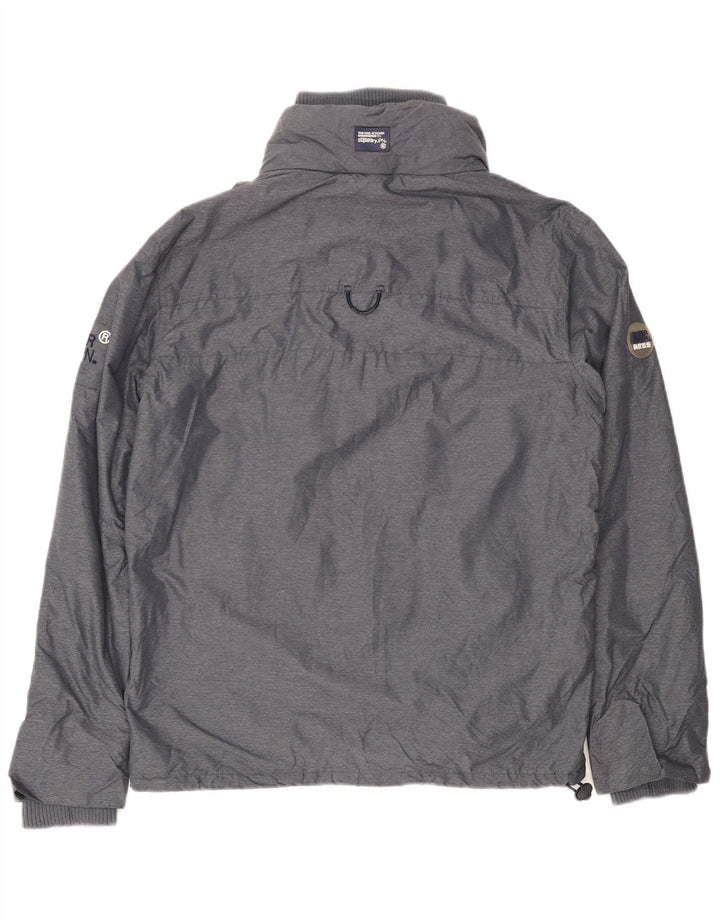 Superdry muška grafička vjetrovka jakna UK 42 XL sivi poliester