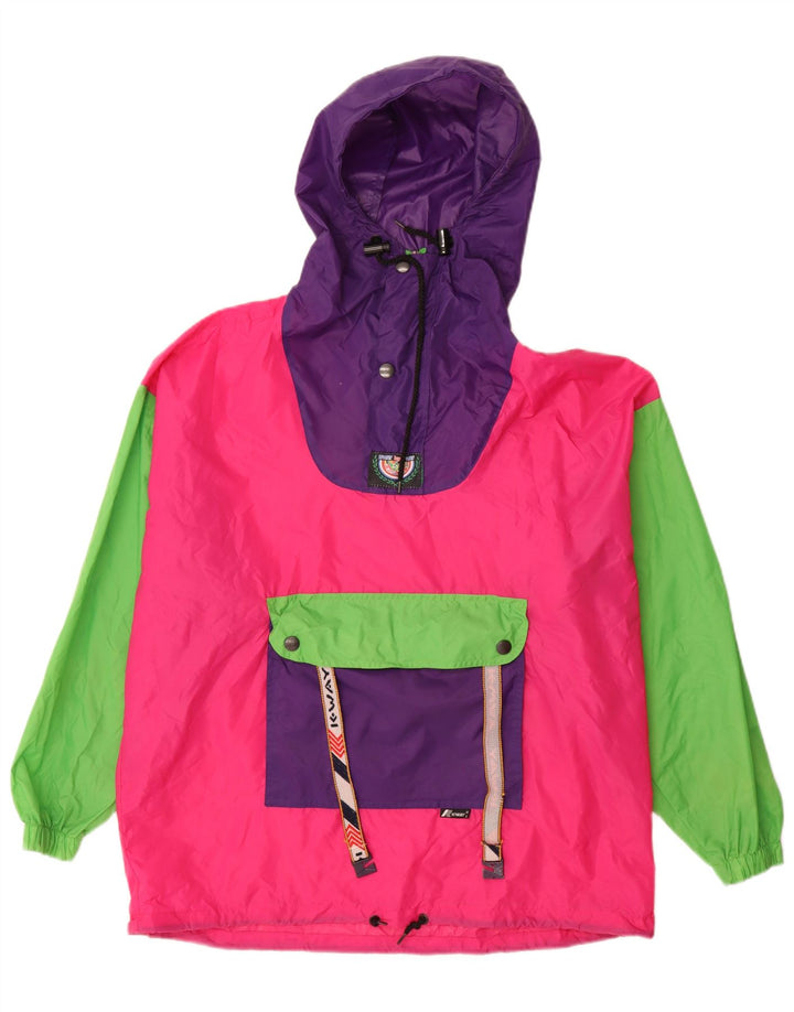 K-Way muški pulover kišna jakna UK 36 Mali raznobojni blok u boji